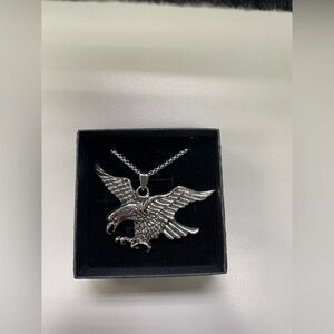 🆕 Men’s Stainless Steel Eagle Pendant Chain/Necklace